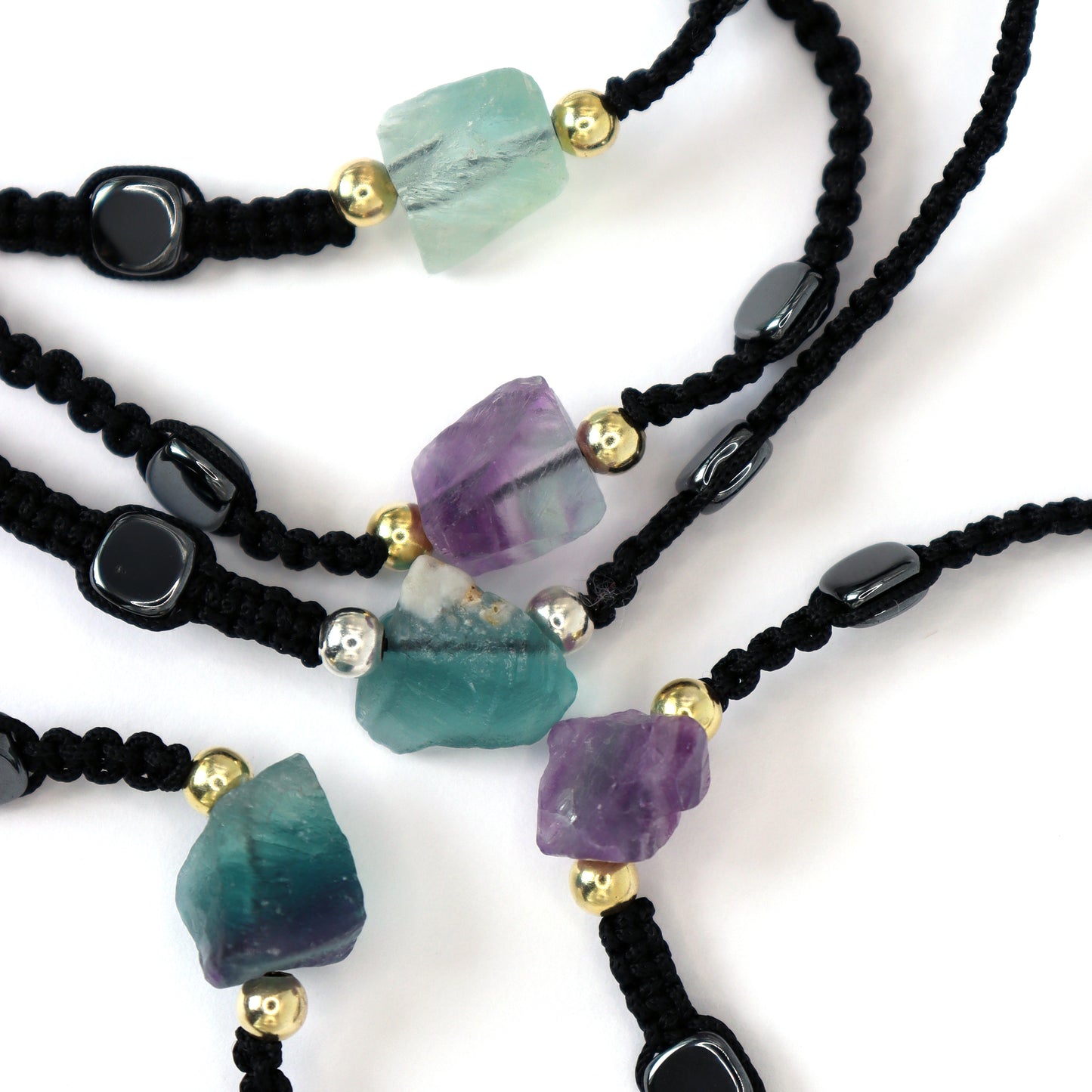 Fluorite - Bohemian Hematite Bracelet