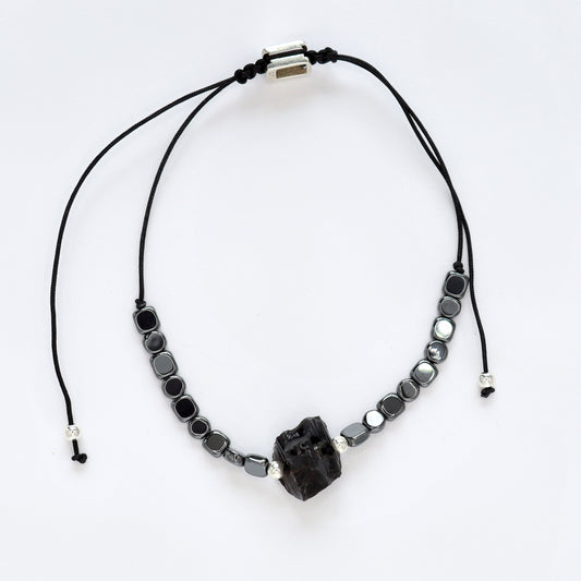 Obsidian - Hematite Radiance Bracelet