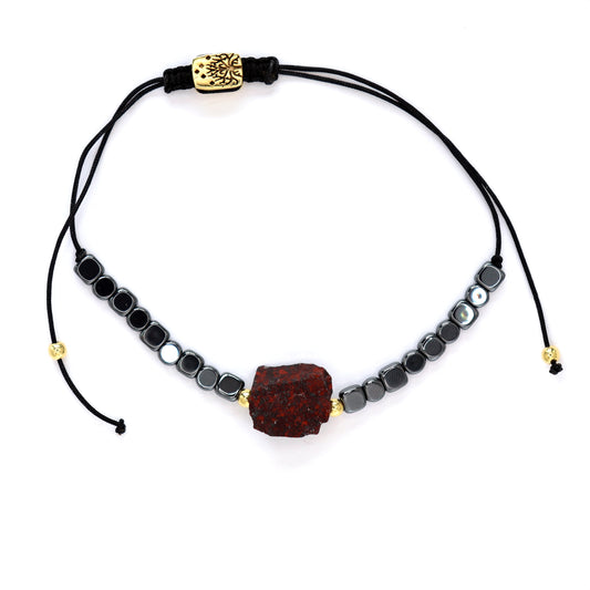 Bloodstone - Hematite Radiance Bracelet